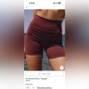 Daily Drills Maroon Bike Shorts